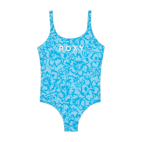 Roxy Flaura Bico One Piece Swim Girls in Malibu Blue Flaura
