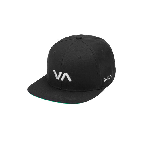 RVCA VA Infield Snapback Cap in Black