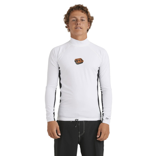 Billabong Jimmy Contrast Long Sleeve Rashvest Mens in White