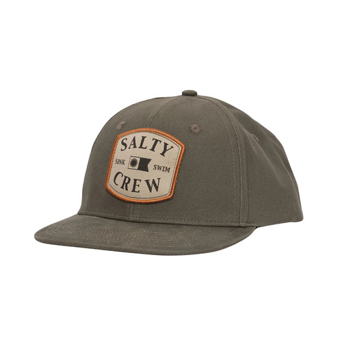 Salty Crew Capitals 6 Panel Cap Mens in Olive