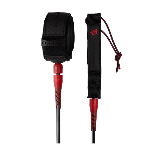 Creatures Of Leisure Pro 7ft Leash in Black Fluro Red