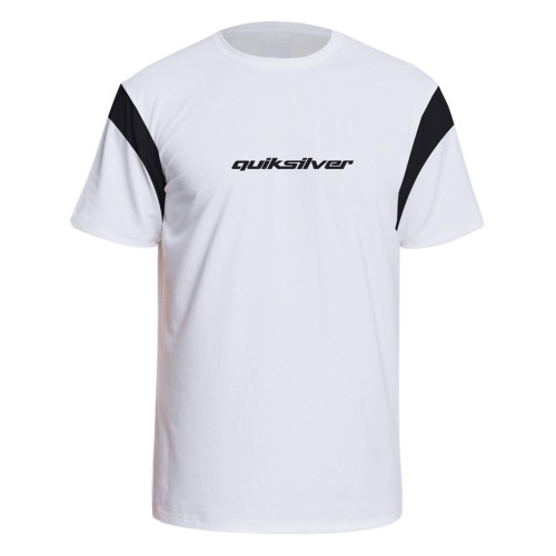 Quiksilver Mercury Surf Tee Rashvest Mens in White Quiksilver Mercury Surf Tee Rashvest Mens in White