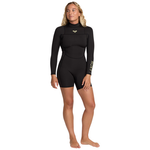 Roxy 2MM Prologue+ Long Sleeve BZ Springsuit Womens in Black