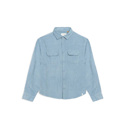The Critical Slide Society Lazy Boy Cord Shirt Mens in Dusty Blue