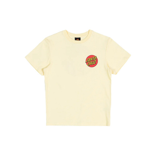 Santa Cruz Classic Dot Chest Tee Boys in Butter