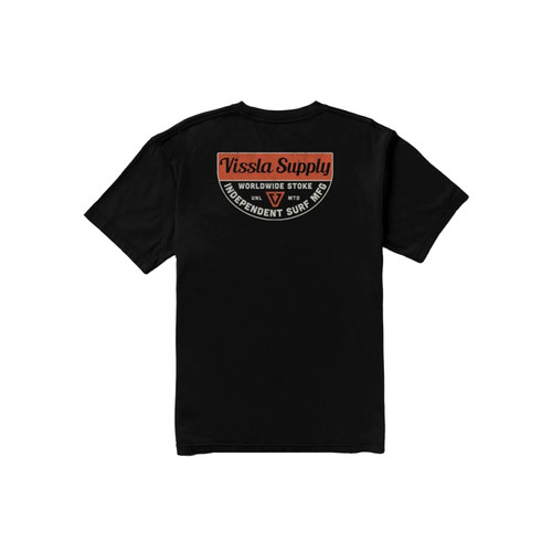 Vissla Independent Swell Tee Mens in Black
