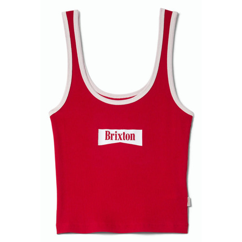Brixton Banner Ringer A-Tank Womens in Adrenaline Rush