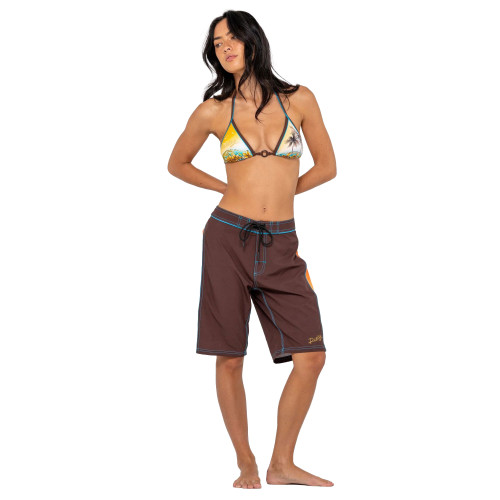 Rusty La Cabana Low Rise Long Boardshort Womens in Java