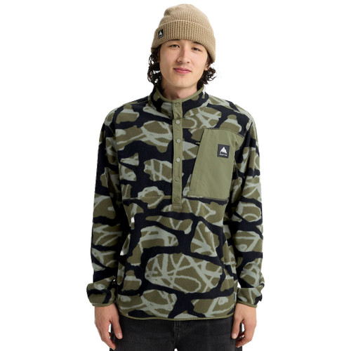 Burton Cinder Fleece Pullover Mens in Graffiti Camo