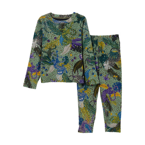 Burton Toddlers Fleece Base Layer Set in Jungle Cats
