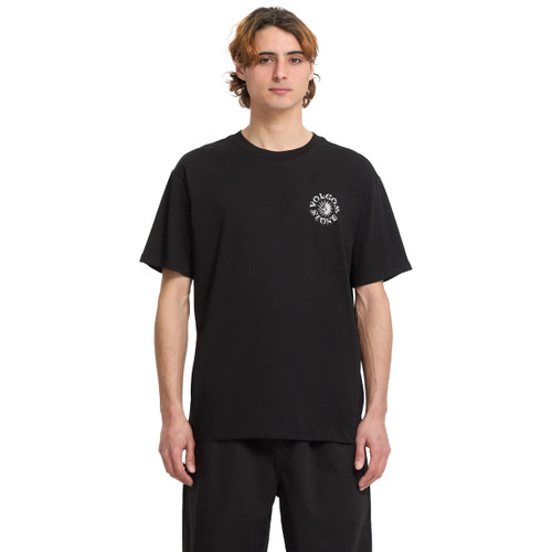 Volcom Sunshiner Standard Tee Mens in Black Volcom Sunshiner Standard Tee Mens in Black