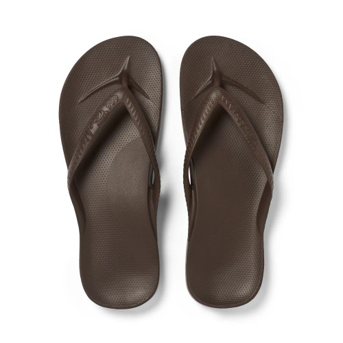 Archies Arch Support Classic Thongs in Brown