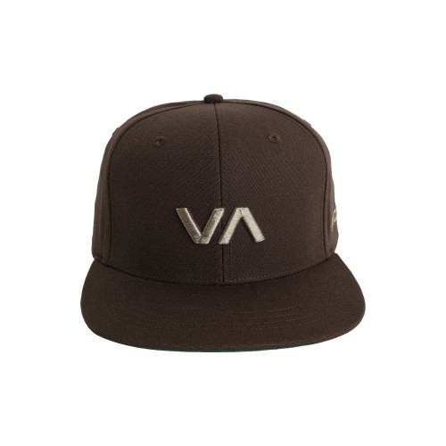 RVCA VA Infield Snapback Cap in Mocha