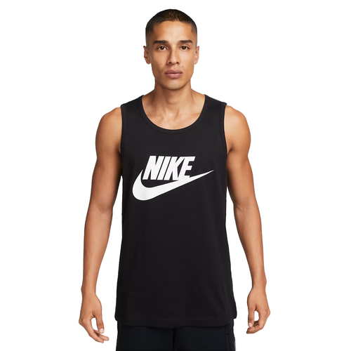 Nike Sportswear Icon Futura Tank Mens in Black White