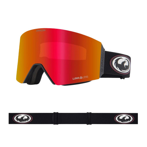Dragon RVX Mag OTG Goggle in Old Skool Lumalens Red Ion + Lumalens Light Rose