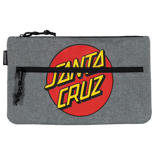 Santa Cruz Classic Dot Pencil Case Boys in Grey Marle