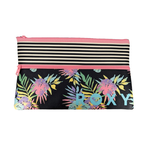 Roxy White Shoulder Pencil Case in Anthracite Aquarella Active RG