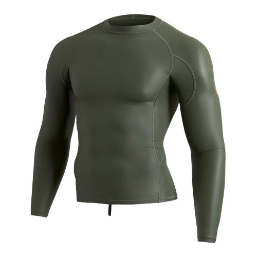 Florence Marine X Windshield 2.0 Long Sleeve Rashvest Mens in Thyme