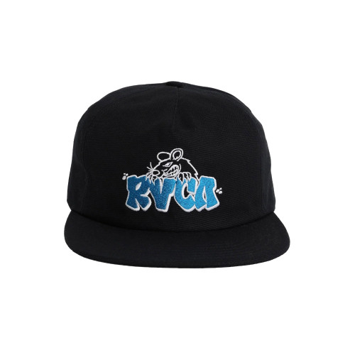 RVCA Ratnest Snapback Cap Mens in Black