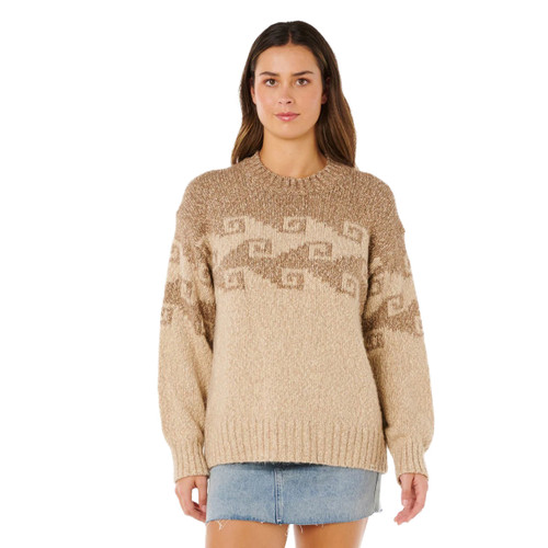 Rip Curl Pacific Coast Sweater Womens in Brown