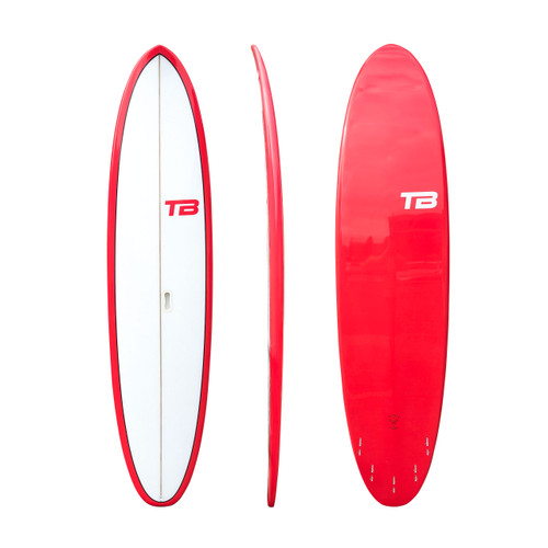Trigger Bros Hot Dog Stubby 7ft 6 Surfboard Red