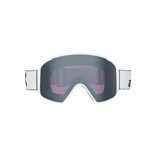 Anon M4S Cylindrical Goggle + MFI Face Mask in White Perceive Sunny Onyx + Perceive Variable Violet