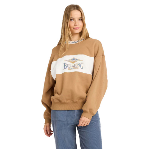 Billabong Point Break Crew Womens in Cement