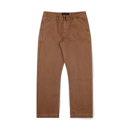 Former Reynolds Overdye Denim Pant Mens in Washed Brown