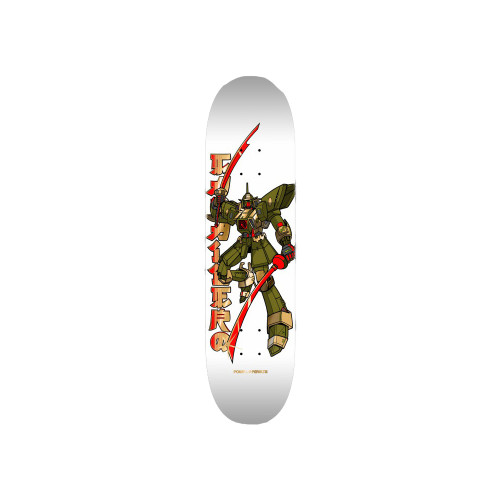 Powell Peralta Caballero Gundam 8.25 White Gold Foil Skateboard Deck