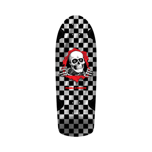 Powell Peralta Ripper OG Checker 10in Silver Foil Skateboard Deck