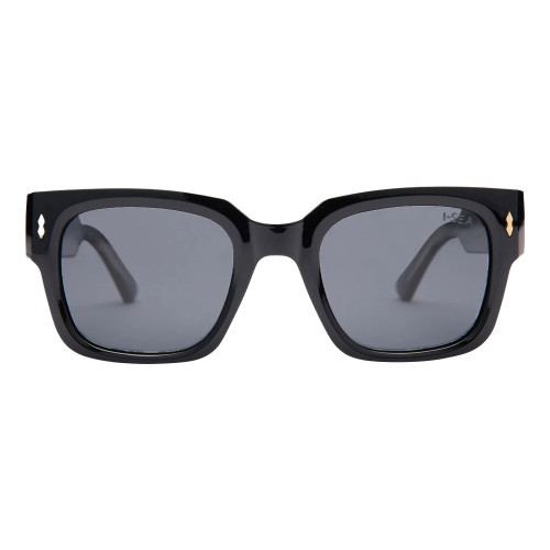 I-Sea Parker Sunglasses in Black Smoke Polarised