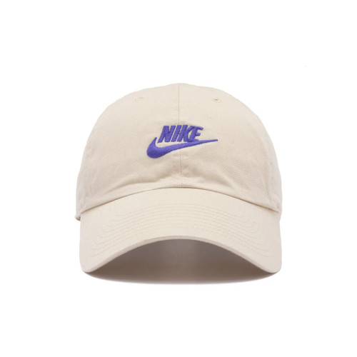 Nike Club Unstructured Futura Wash Cap in Light Khaki Sapphire