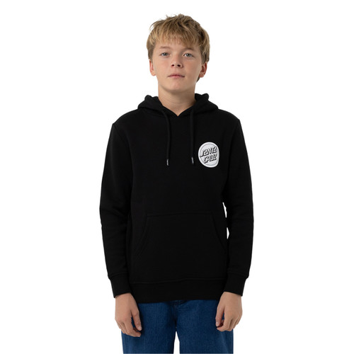 Santa Cruz Reverse Dot Mono Hoodie Boys in Black