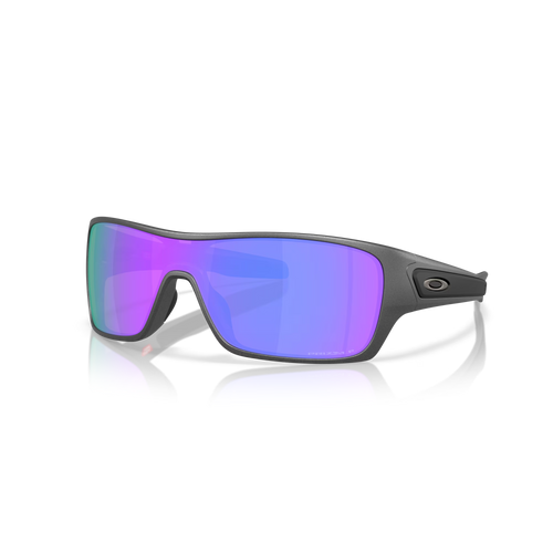 Oakley Turbine Rotor Sunglasses in Matte Steel Prizm Violet Polarised