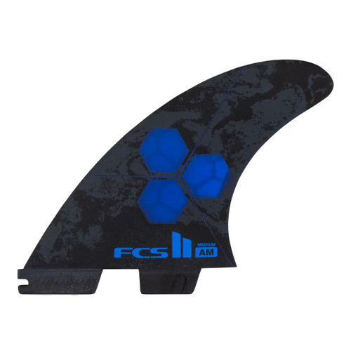 FCS II AM PC Medium Thruster Fin Set in Cobalt