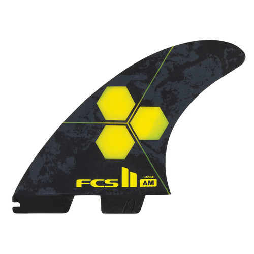 FCS II AM PC Large Thruster Fin Set in Yellow
