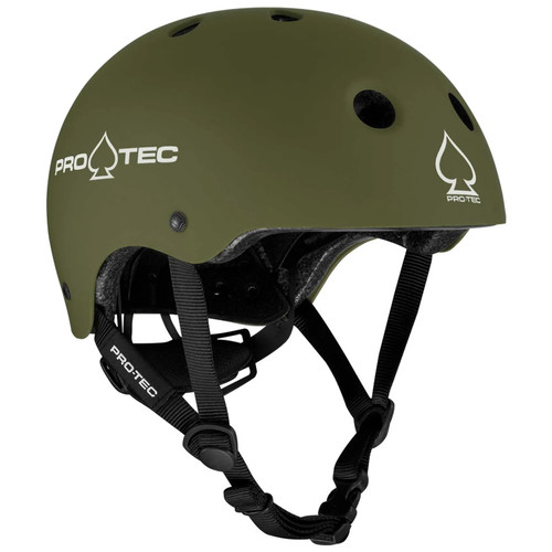 Protec Junior Classic Fit Certified Helmet in Matte Green