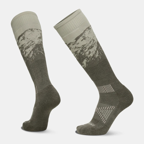 Le Bent Sammy Carlson Pro Series Light Cushion Snow Sock in Alpine Ash