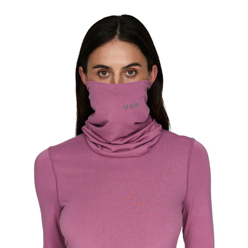 Le Bent Midweight Neck Gaiter in Flower Gum
