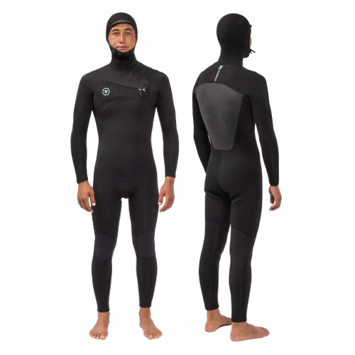 Vissla 5x4x3 7 Seas Hooded CZ Steamer Mens in Black