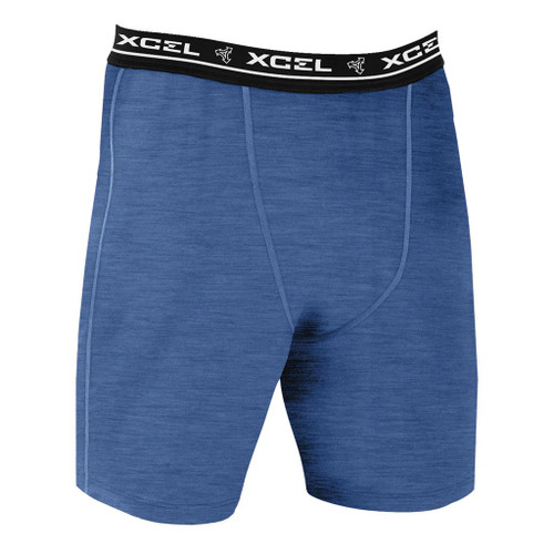 Xcel Youth Heathered VentX Undershort in Cascade Blue