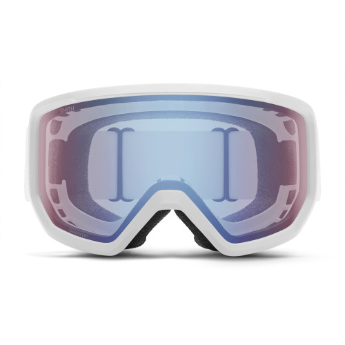 Smith Transfer Goggle in White Blue Sensor Mirror