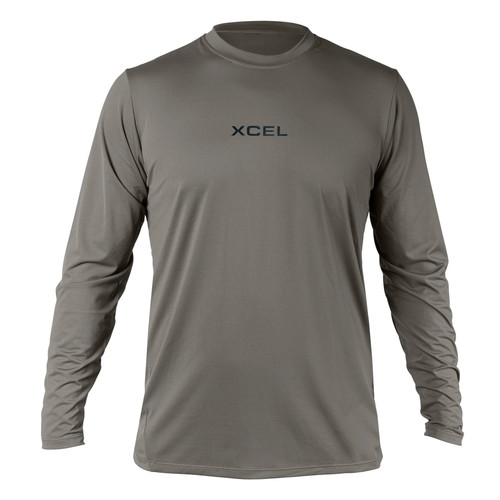 Xcel Premium Stretch Relaxed Fit Long Sleeve Rashvest Mens in Military Green