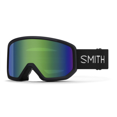 Smith Transfer Goggle in Black Green Sol-X Mirror