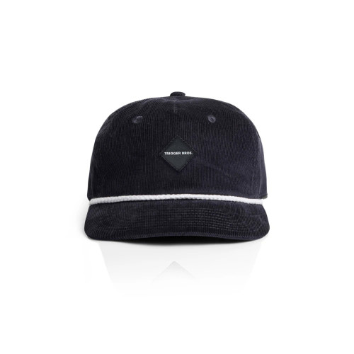 Trigger Bros Class Cord Rope Cap in Ink Blue White
