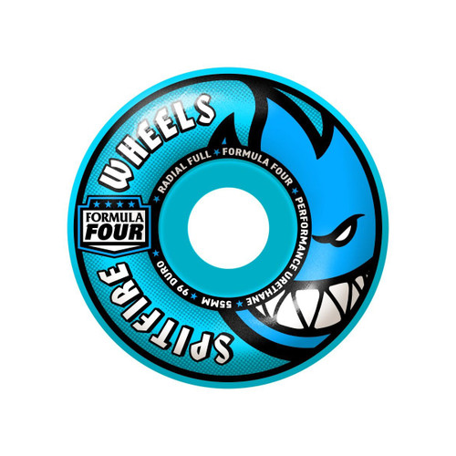 Spitfire F4 99D Radial Full 55MM Blue Skate Wheels