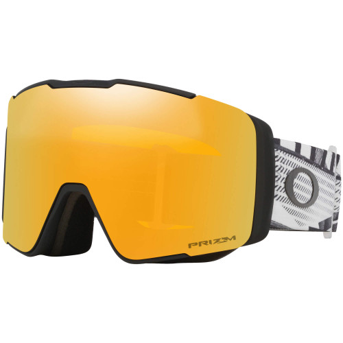 Oakley Line Miner L Pro Asia Fit Goggle in Black Forge Prizm 24K Iridium + Sage Gold Iridium