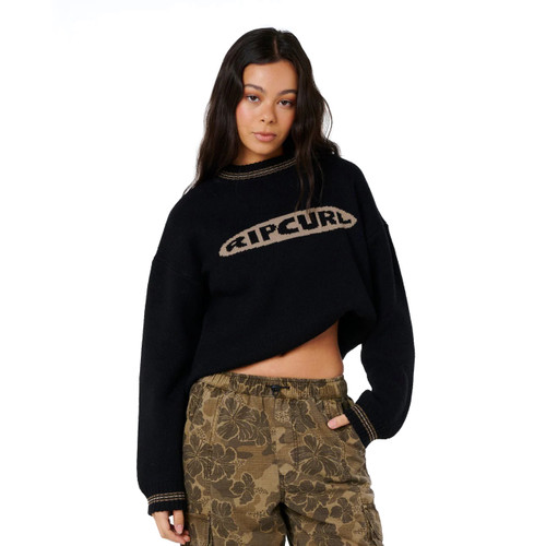 Rip Curl Half Moon Bay Sweater Womens in Black