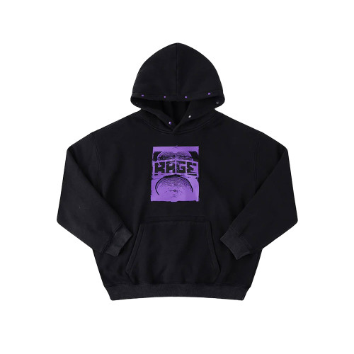 Former Corp Boxy Hoodie Mens in Merch Black