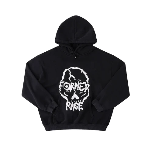 Former Skullz Boxy Heavy Hoodie Mens in Merch Black